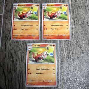 3X Crocalor - 036/193 Uncommon Paldea Evolved Pokemon TCG